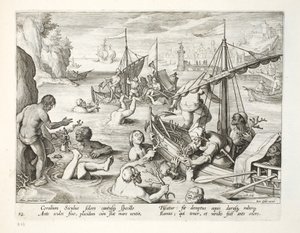 Diving for Coral, Plate 92, Illustration from 